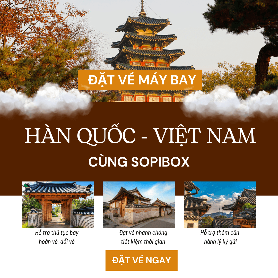 Sopibox | đại lý vé máy bay Hàn Quốc - Việt Nam